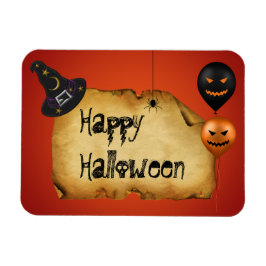 Ímã Saudação de Bergaminho Antigo de Halloween