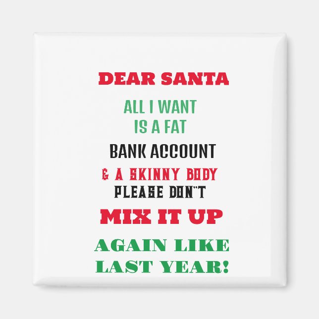 Imã Saudações ao Pai Natal e aos desejos (Frente)