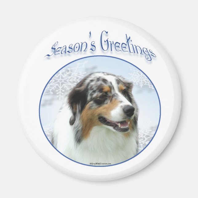 Imã Saudações Aussie Seasons - Magnet (Frente)