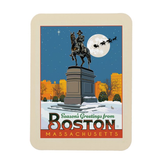 Ímã Saudações de Boston Common! (Vertical)