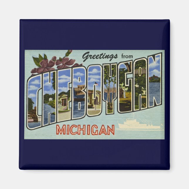 Imã Saudações de Cheboygan Michigan! (Frente)
