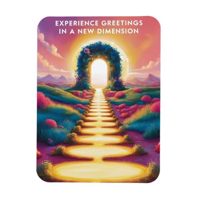 Ímã Saudações de Experiência em uma Nova Dimensão - Su (Vertical)
