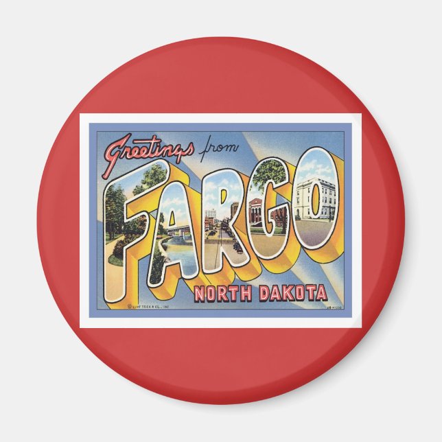 Imã Saudações De Fargo, Dakota Do Norte (Frente)