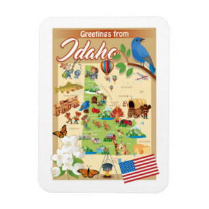 Ímã Saudações de Idaho