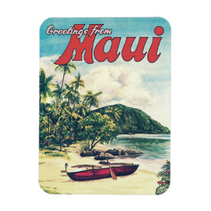 Ímã Saudações De Maui, Havaí  