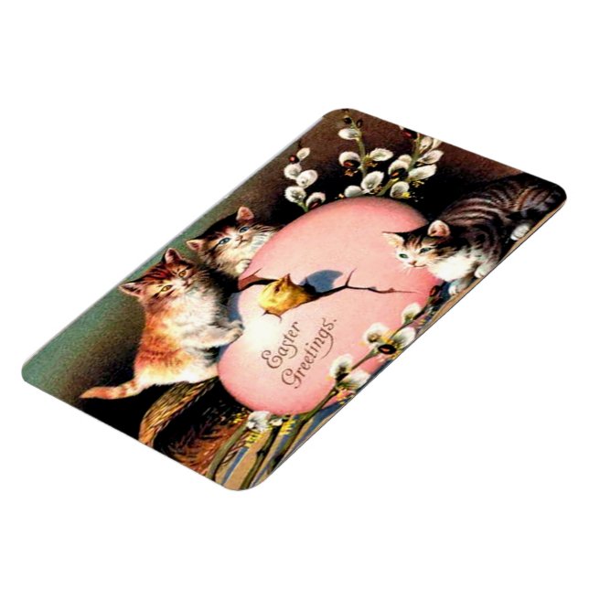 Ímã Saudações de Páscoa Vintage (Left Side)