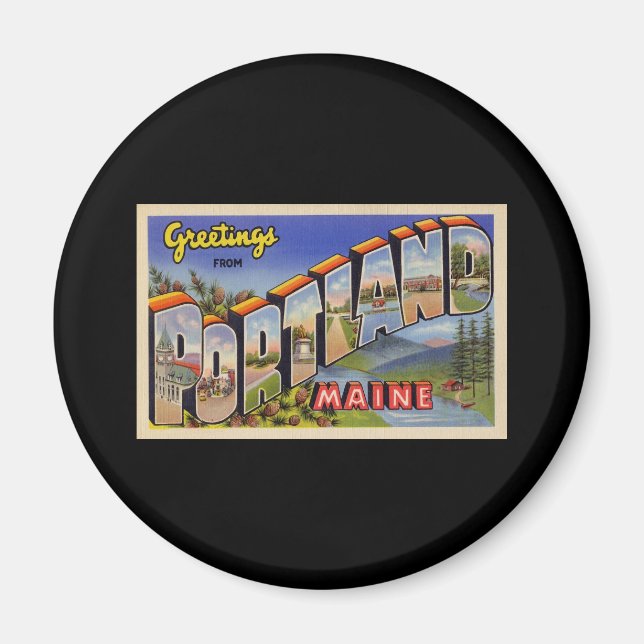 Imã Saudações de Portland Maine (Frente)