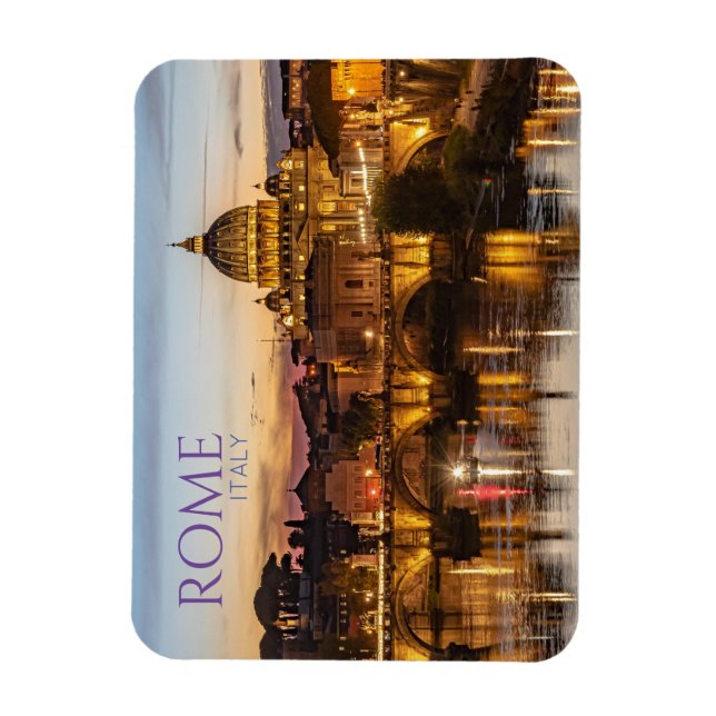 Ímã Saudações de Roma Itália Souvenir Magnet (Vertical)