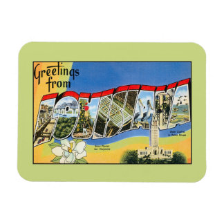 Ímã Saudações de Vintage da Louisiana