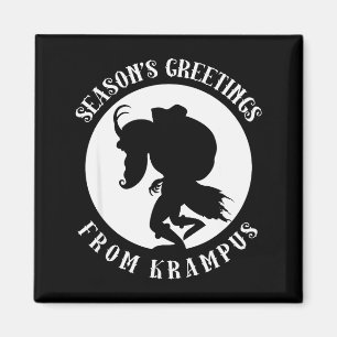Imã Saudações Desordeiras Da Roupa De Natal Do Krampus