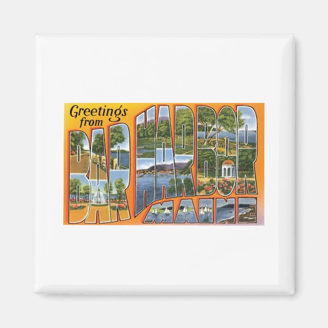 Imã Saudações do porto Bar, Maine (Frente)