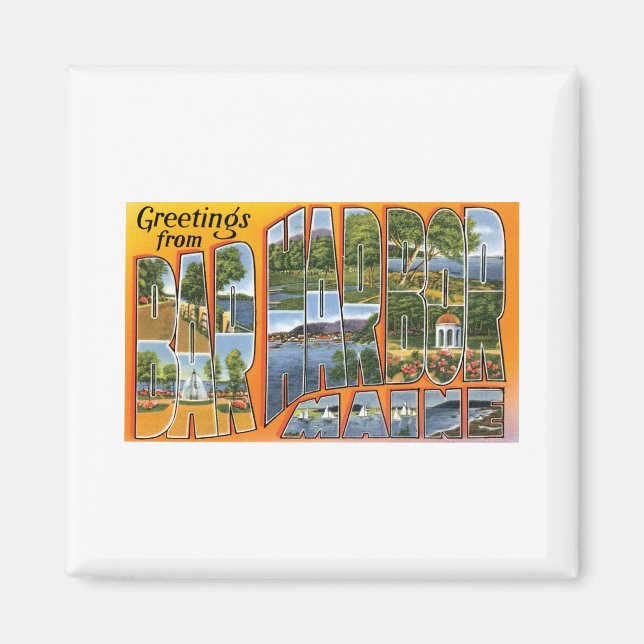 Imã Saudações do porto Bar, Maine (Frente)