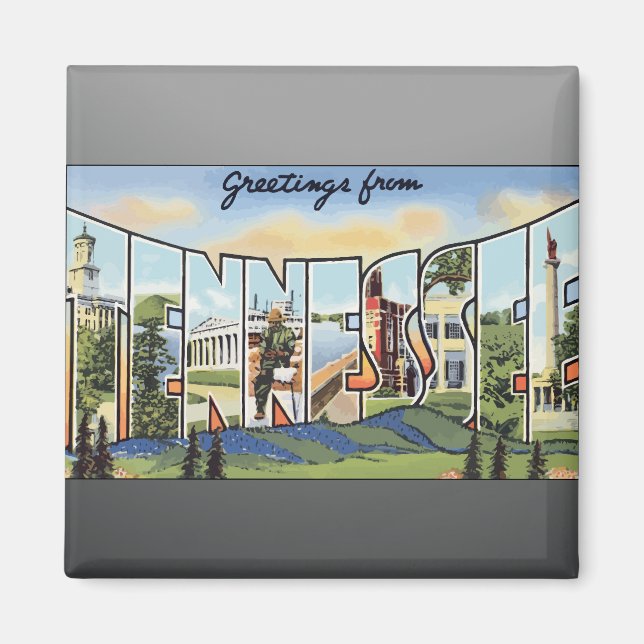 Imã Saudações Do Tennessee, Vintage (Frente)