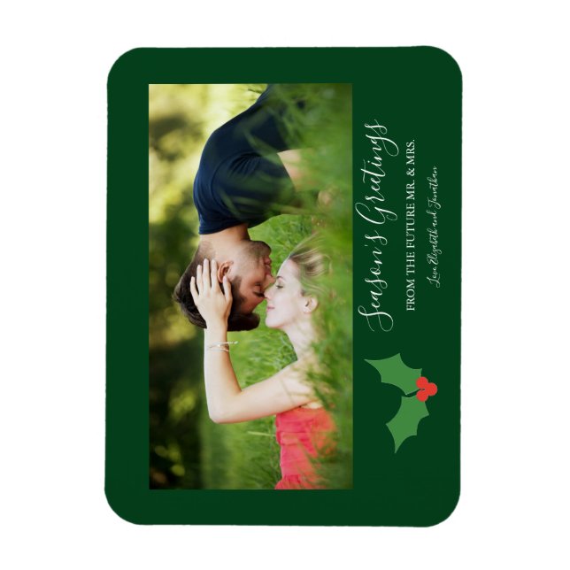 Ímã Saudações Holly Envolvidas com o Casal Magnet (Vertical)