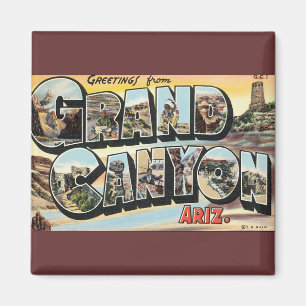 Imã Saudações Viagens vintage da Arizona Grand Canyo