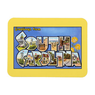 Ímã Saudações Vintage da Carolina do Sul