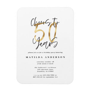 Ímã Saúde aos 50 anos na moda de preto e ouro