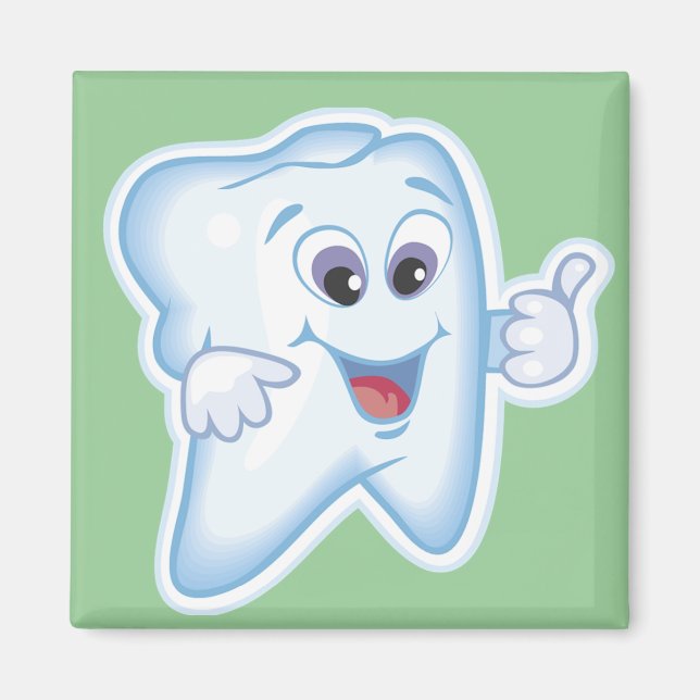 Imã Saúde Dental Engraçada (Frente)