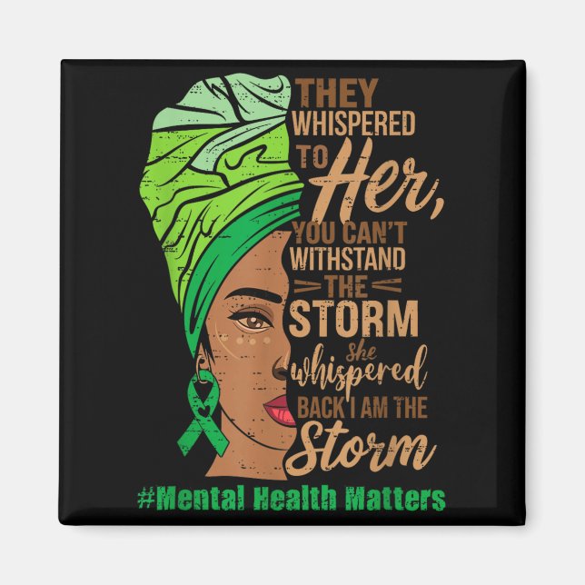 Imã Saúde Mental Afro-Americana Importa Mulher Negra (Frente)