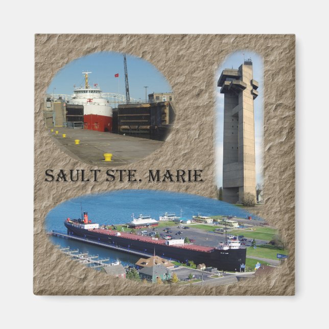 Imã Sault Ste. Marie magnet (Frente)