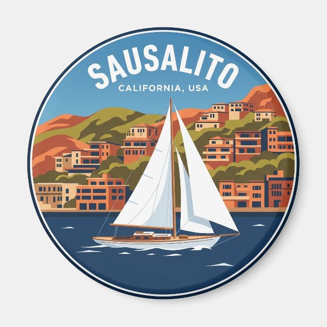 Imã Sausalito Califórnia (Frente)