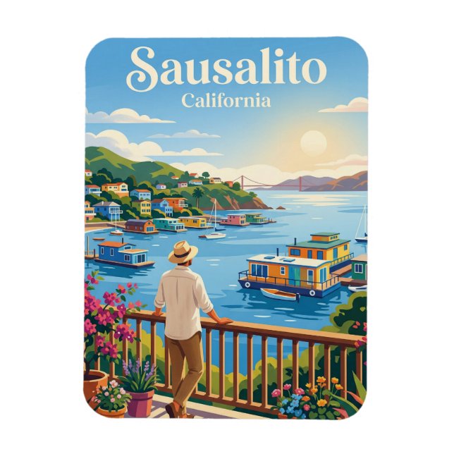 Ímã Sausalito EUA (Vertical)