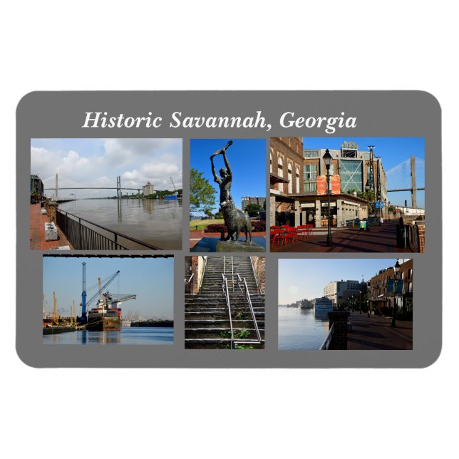 Ímã Savannah histórica, imã da Geórgia (Horizontal)