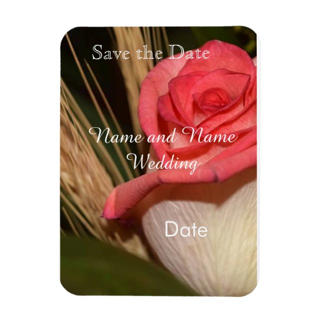 Ímã Save the date card (Vertical)