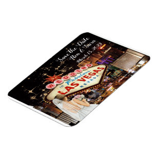 Ímã Save the Date Las Vegas Wedding Magnet