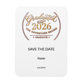 Ímã Save the Date Magnet / Imán Graduación