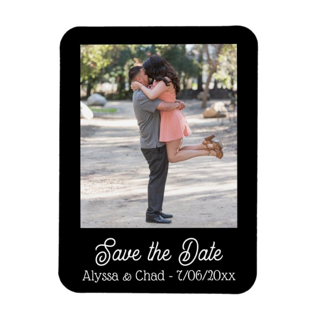 Ímã Save the date magnet personalized photo (Vertical)