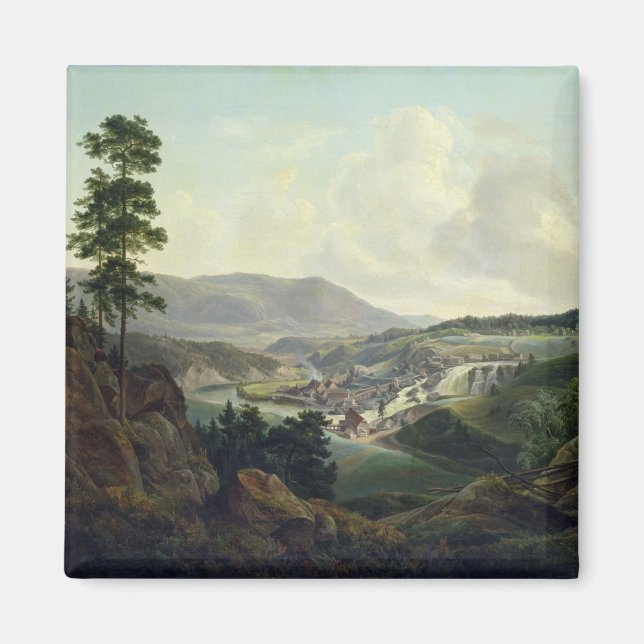 Imã Saw Mill na Noruega, 1827 (Frente)