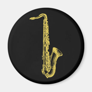 Imã Saxofone de bronze