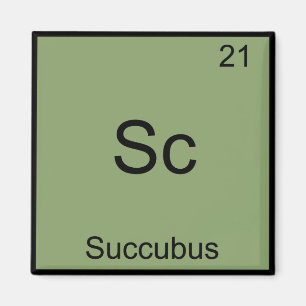 Imã Sc - Camiseta do Símbolo do Elemento de Química Di