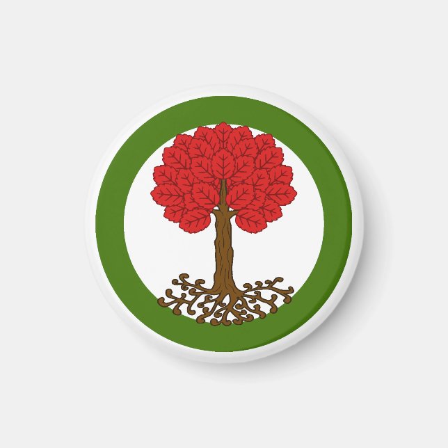 Imã SCA Myrgan Wood Magnet (Frente)