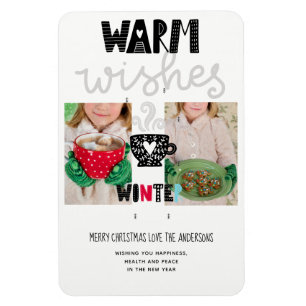 Ímã Scandinavian Doodle Christmas PHOTO Keepape