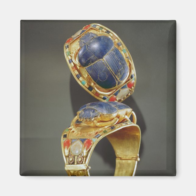 Imã Scarab bracelet, do Túmulo de Tutankhamun (Frente)
