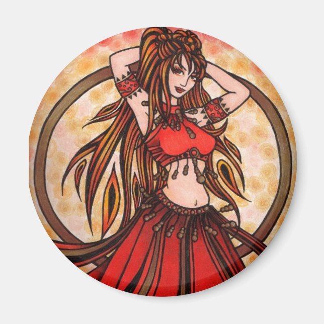 Imã Scarlet Belly Dancer Magnet (Frente)