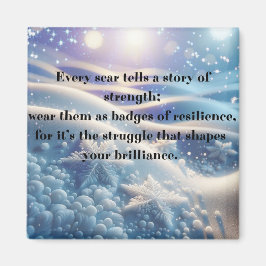 Imã Scars Into Scars - Resilience Affirmation Art