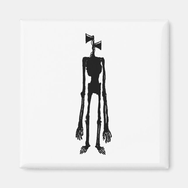 Imã Scary Siren Meme Gamer Kids Boys Girls Xmas Gifts  (Frente)