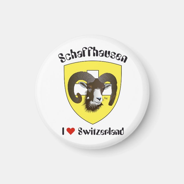 Imã Schaffhausen Schweiz Suisse SvizSuíça Magnet (Frente)