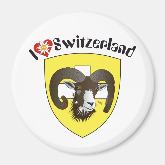 Imã Schaffhausen Schweiz Suisse SvizSuíça Magnet (Frente)