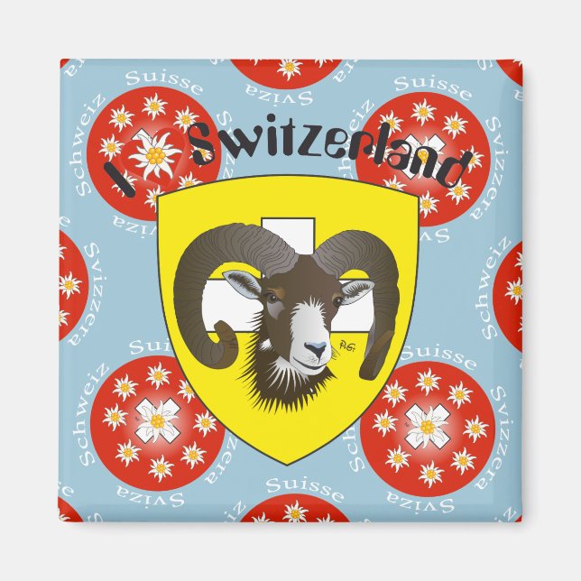 Imã Schaffhausen - Schweiz - Suisse - Svizzera Magnet (Frente)
