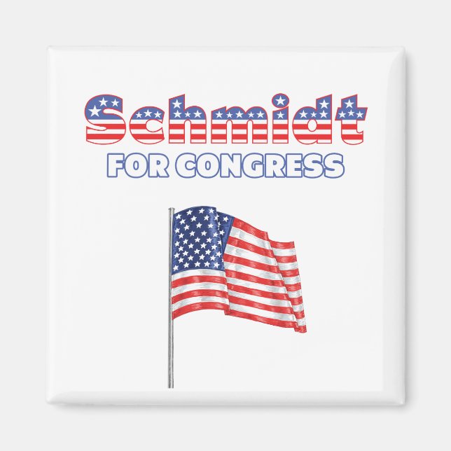 Imã Schmidt para o Congresso Bandeira Patriótica Ameri (Frente)