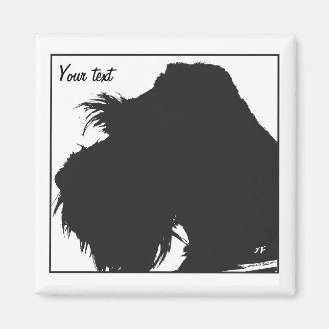 Imã Schnauzer (Frente)