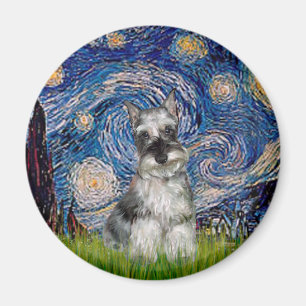 Imã Schnauzer 1 - Starry Night