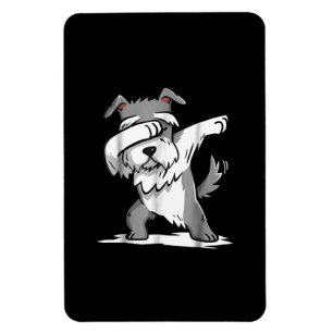 Ímã Schnauzer Cute Dabbing Funny Dab Dance Gift