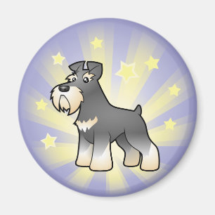 Imã Schnauzer gigante/padrão/diminuto de pouca estrel