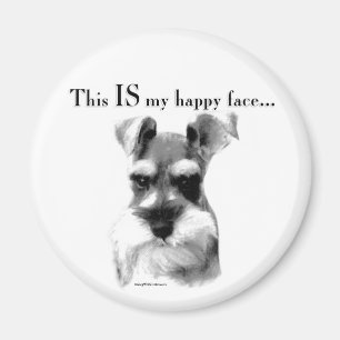 Imã Schnauzer Happy Face