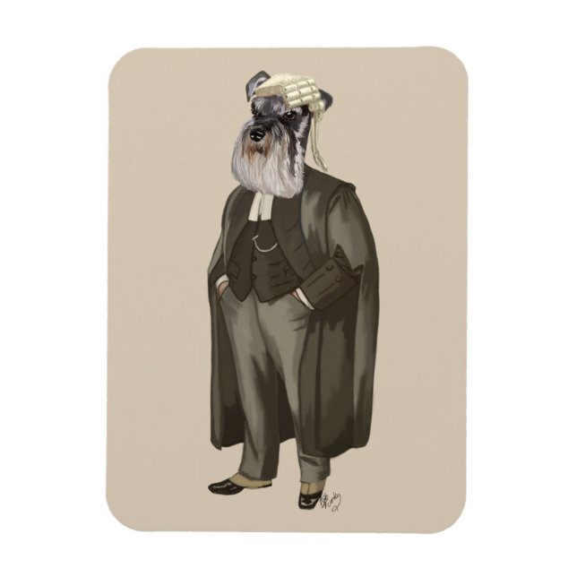 Ímã Schnauzer Lawyer 2 (Vertical)
